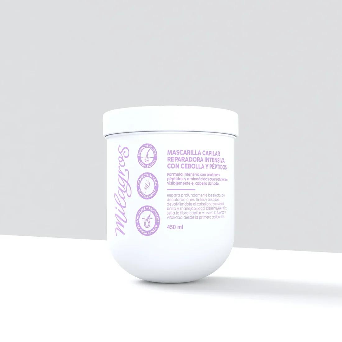 Mascarilla Capilar Reparadora Intensiva Con Extracto De Cebolla y Péptidos Mascarilla Capilar Reparadora Intensiva Con Extracto De Cebolla y Péptidos