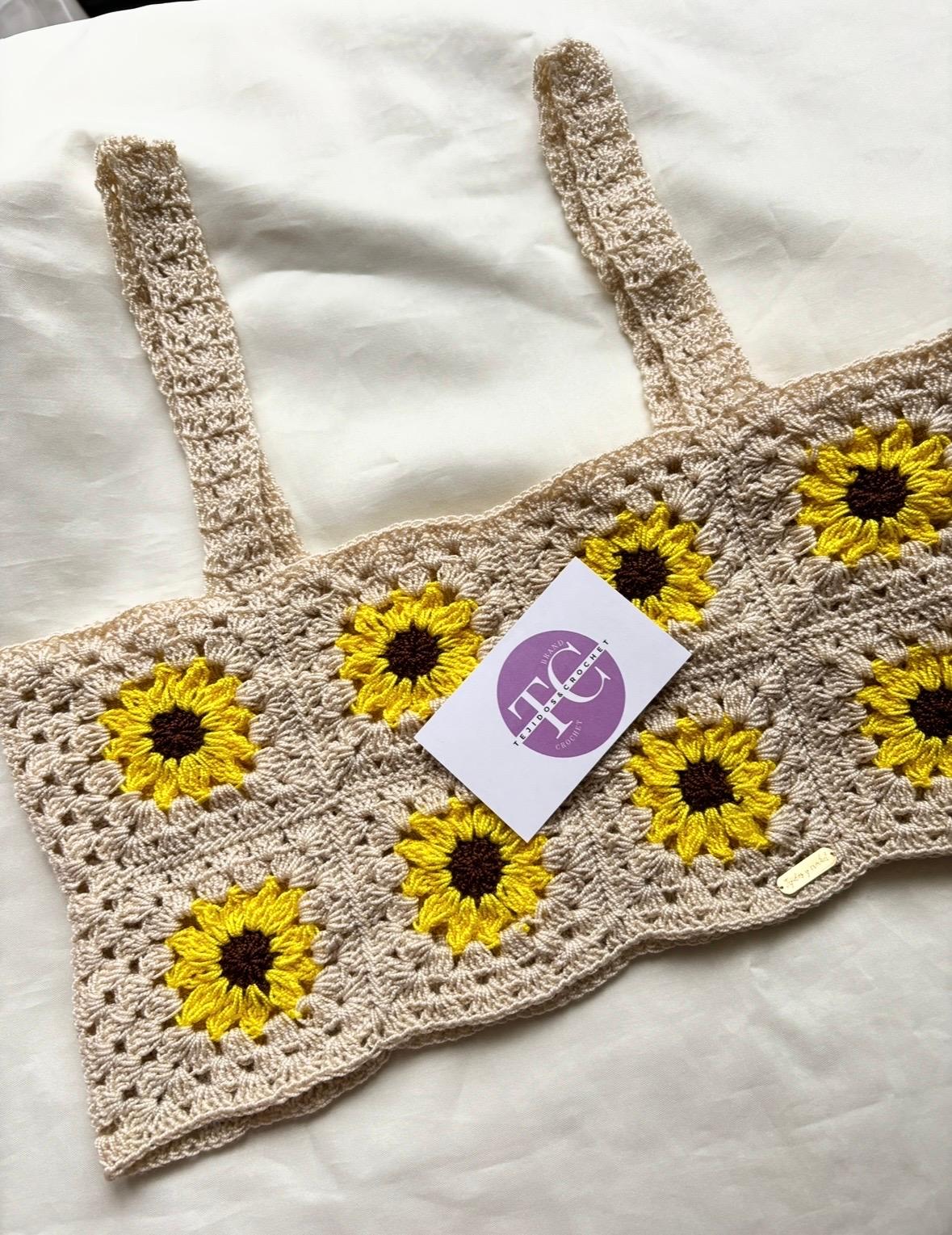 Crop top girasol